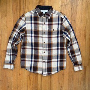 Old Navy earth tones thicc boiii flannel shirt.